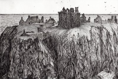 Dunottar Castle by Vincent Alexander Booth